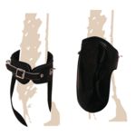 Protectores trot�n de cuero menudillo.