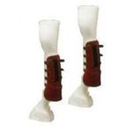 Protectores Mehis cuero-pvc, cierre con hebillas, delantero de tend�n