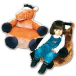 Asiento puff caballos
