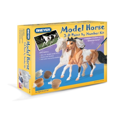 B4116 - 3D Paint by number activity kit. Pinto