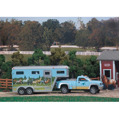 B5350 - Stablemates Pick up Truck & Gooseneck Trailer