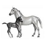 Breyer 62031/591049 Grey Throughbred and foal (Classic)