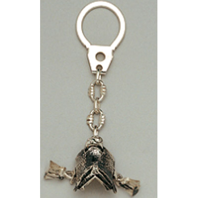 Llavero en plata silla jerezana