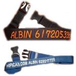 Collar bordado Nombre + Tel�fono