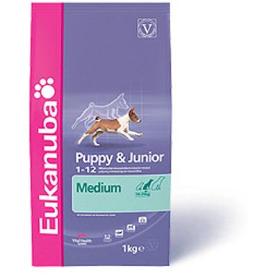 Pienso Eukanuba Puppy & Junior razas medianas 3kg