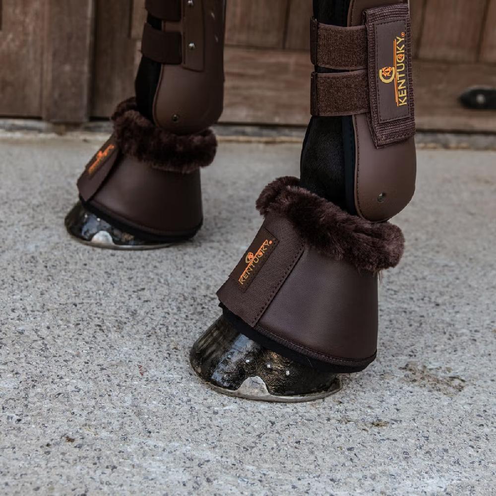 Campana Kentucky cuero con borreguillo natural