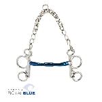 Bocado Pelham Royal blue Embocadura recta giratoria con arco