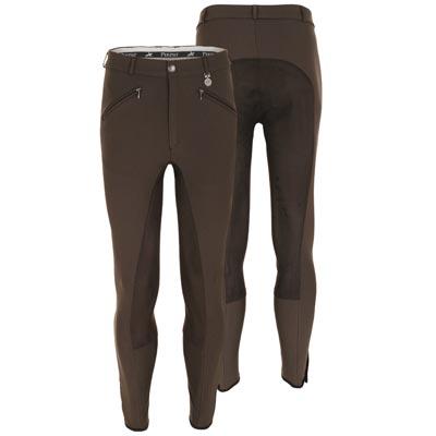 Pantaln Pikeur caballero Liostro-algodn con culeta de cuero