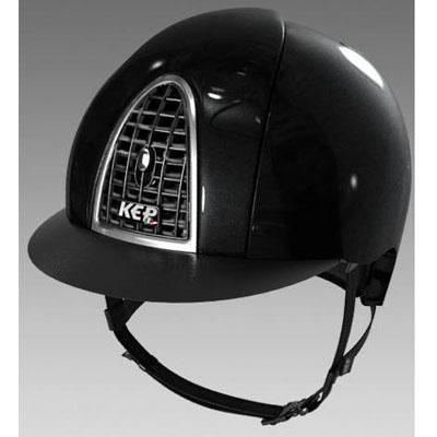 Casco Kep Italia Cromo shine con grid negro