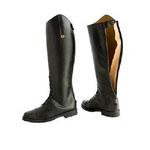 Bota sinttica con cordn y cremallera