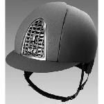 Casco KEP Italia cromo textile Grid en color