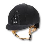 Casco KEP Italia cromo de ante Grid en negro