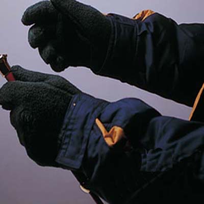 Guantes de forro polar con refuerzo