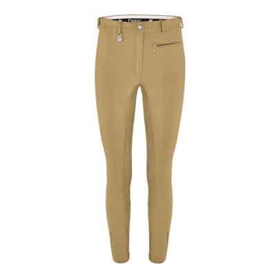 Pantaln Pikeur seora Lugana-algodn con culera de cuero