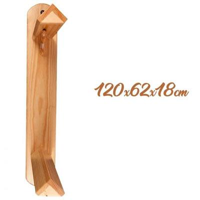 Portasillas madera 2 sillas 120x62x18 cm