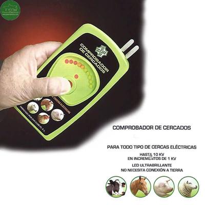 Comprobador de cercados electricos