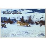 Puzzle caballos en la nieve (1000 piezas)