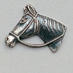 Pin en plata caballo